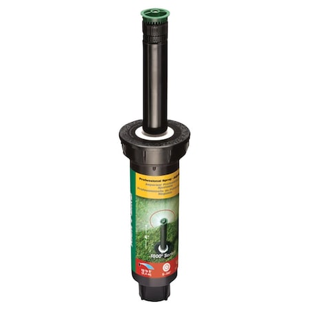 Rain Bird 1800 Series 4 in. Adjustable Pop-Up Sprinkler; Black - 8 ft. 7795511